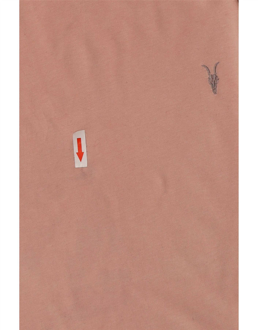 All Saints Mens Regular Fit T-Shirt Top Medium Pink Cotton