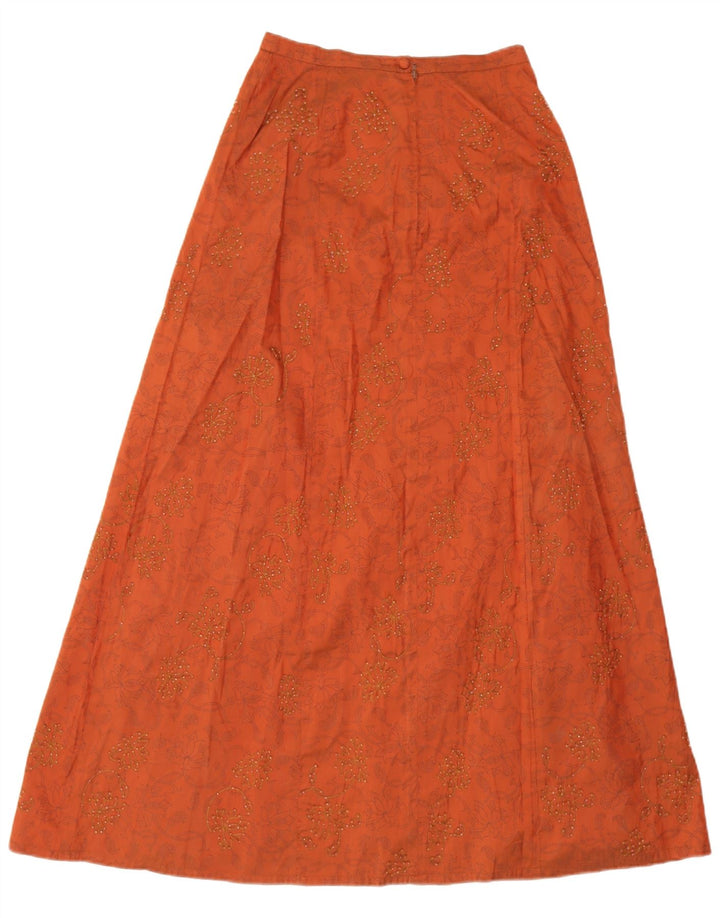 Blunauta Womens 4 Button 3 Piece Set IT 42 Medium W28  Orange Floral Silk