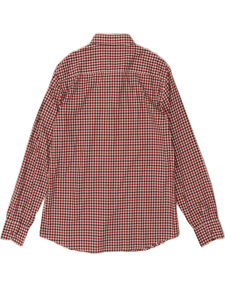 MASSIMO DUTTI Mens Shirt XL Red Check Cotton Vintage Massimo Dutti and Second-Hand Massimo Dutti from Messina Hembry 