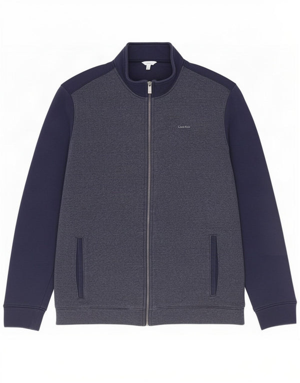 Calvin Klein Veste de survêtement pour homme en coton bleu marine Taille L