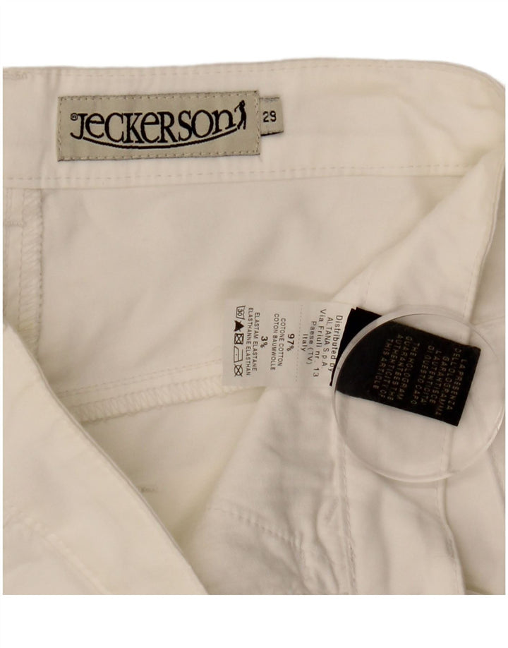Jeckerson Womens Casual Shorts  W29 Medium White Cotton