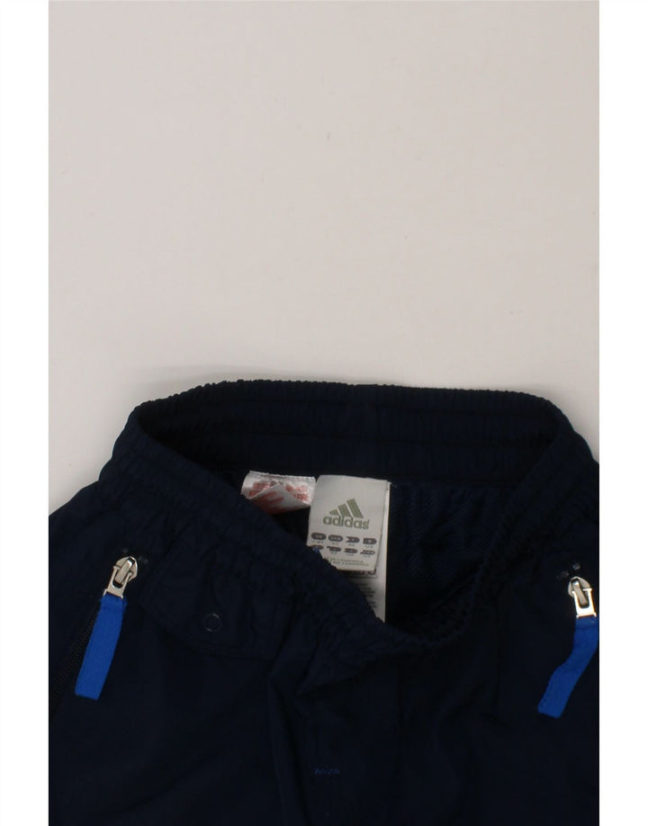 ADIDAS Boys Bermuda Sport Shorts 7-8 Years  Navy Blue Polyester Vintage Adidas and Second-Hand Adidas from Messina Hembry 