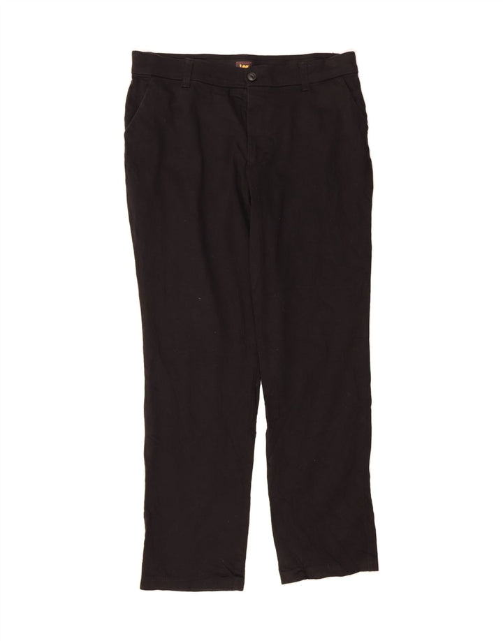 LEE Womens Straight Chino Trousers W34 L31 Black Vintage Lee and Second-Hand Lee from Messina Hembry 