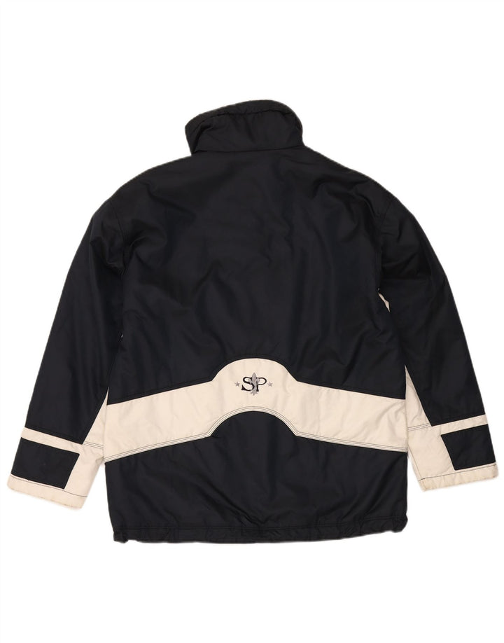 Sportalm Mens Graphic Ski Jacket EU 38 Medium Navy Blue Colourblock