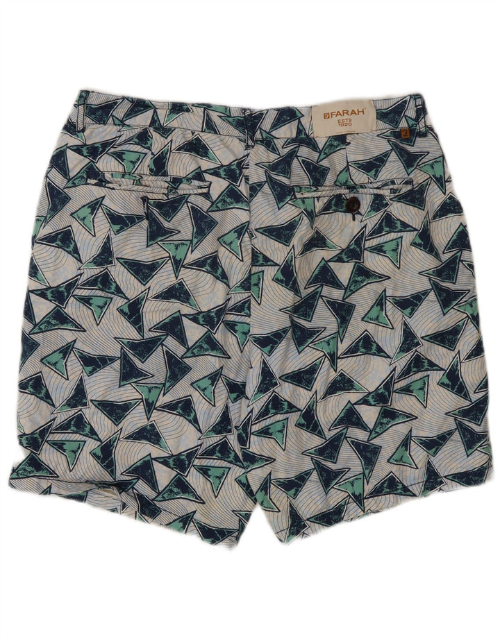 Farah Short Chino Homme W32 Medium Multicolore Géométrique Coton