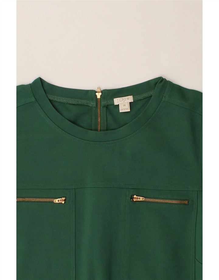 J. CREW Womens Shift Dress US 14 XL Green Viscose Vintage J. Crew and Second-Hand J. Crew from Messina Hembry 