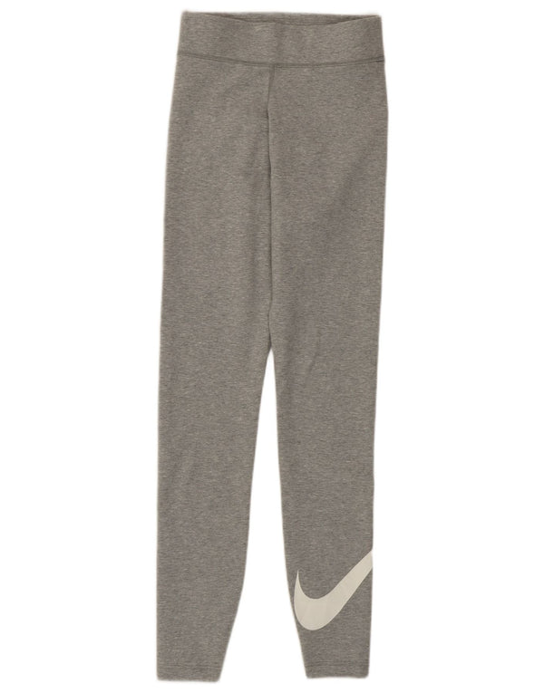 Damskie legginsy Nike Graphic UK 4 XS, szara bawełna