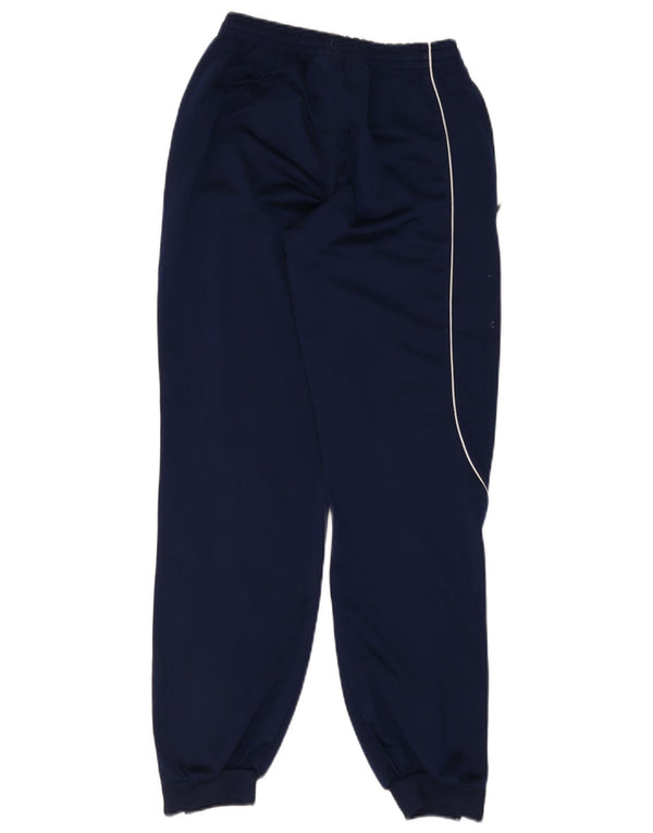 Pantaloni della tuta da ragazzo Adidas 13-14 anni in poliestere color block blu navy