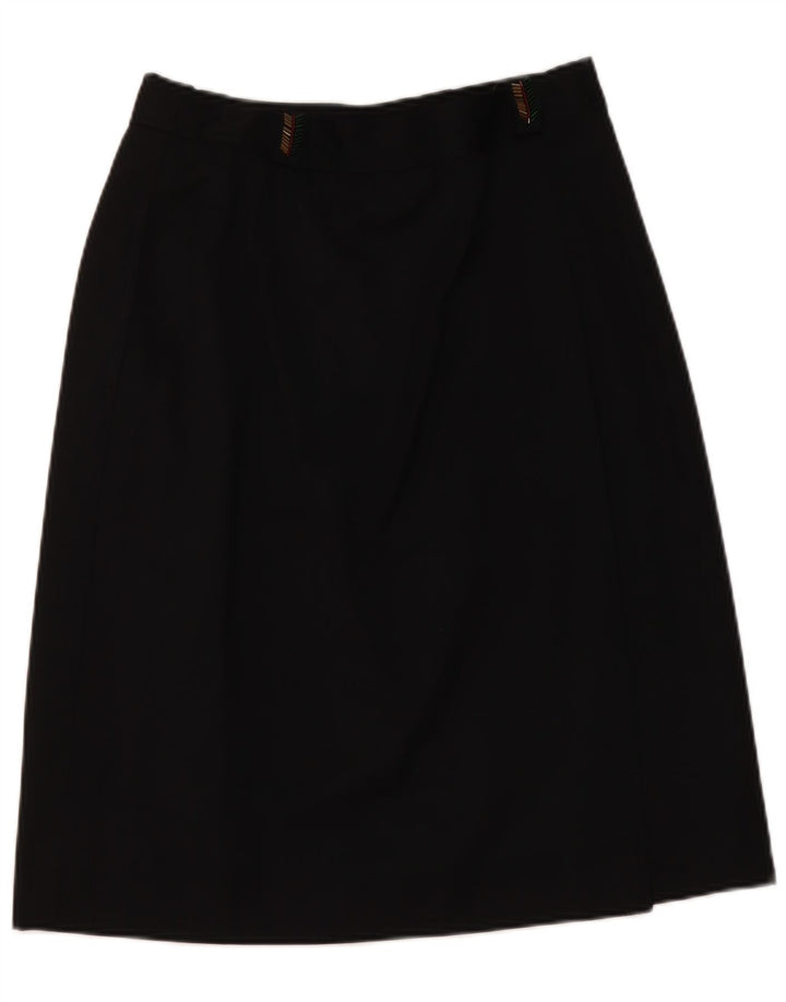 Les Copains Damen A-Linien-Rock W26 Small Schwarz