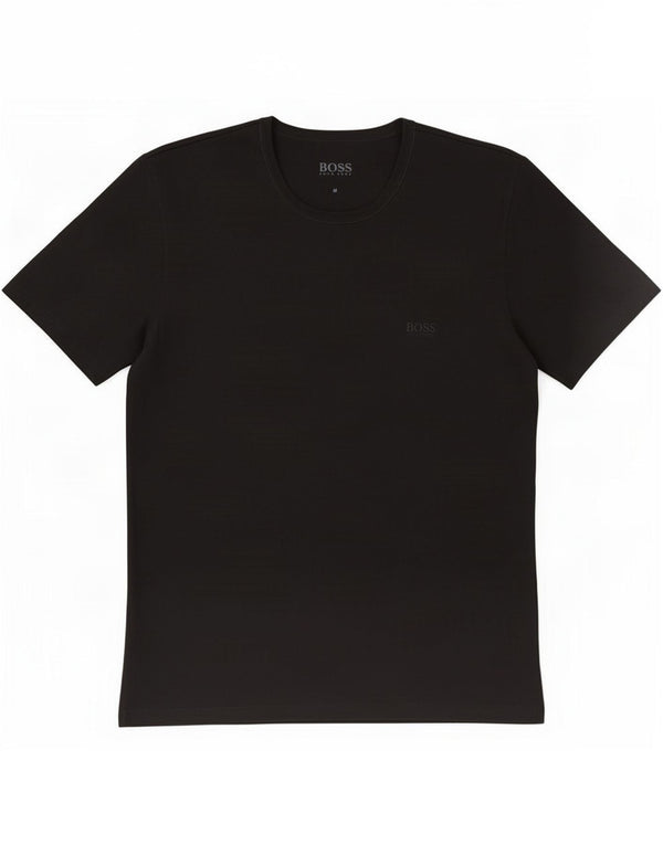 Hugo Boss Mens T-Shirt Top Medium Black Cotton
