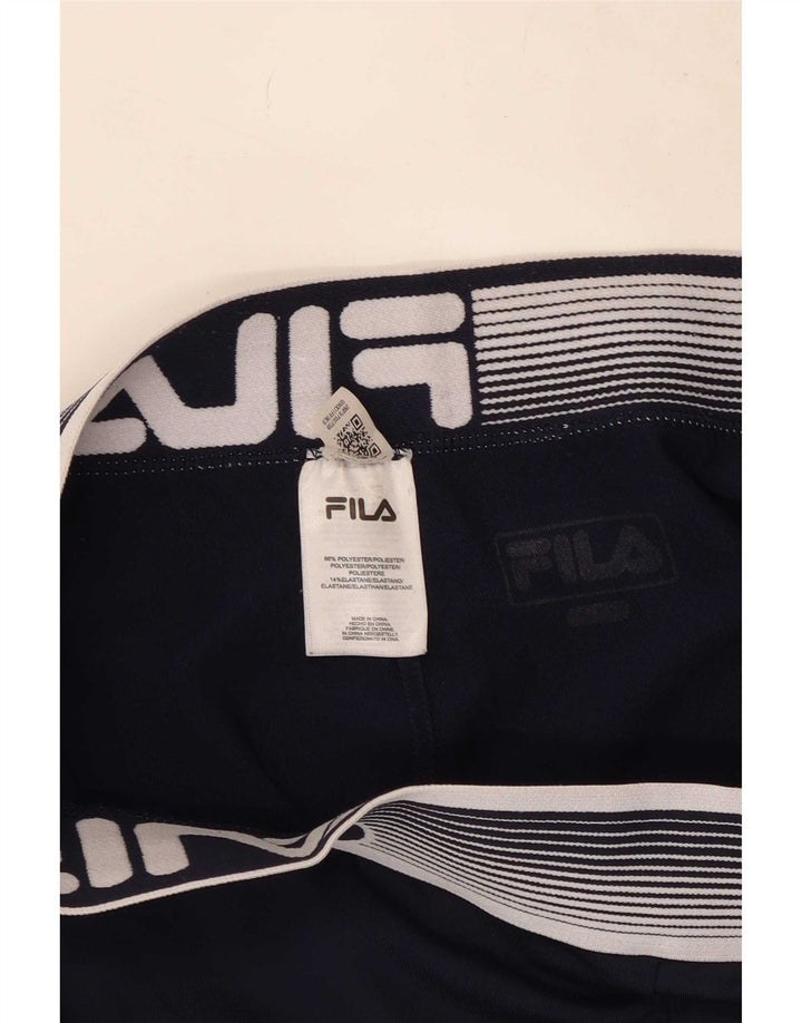 Fila Leggings graphiques pour femmes UK 14 Polyester colorblock bleu marine moyen