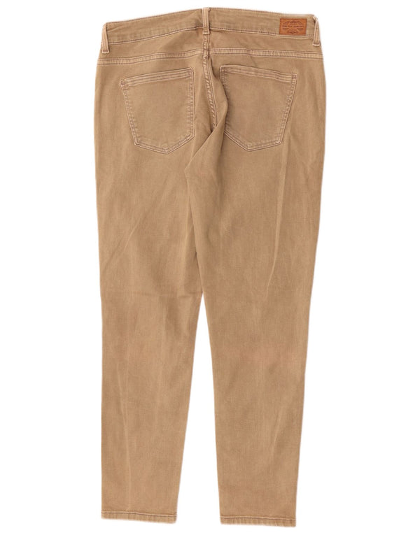 Женские узкие повседневные брюки Zara EU 40 Medium W30 L26, бежевый хлопок