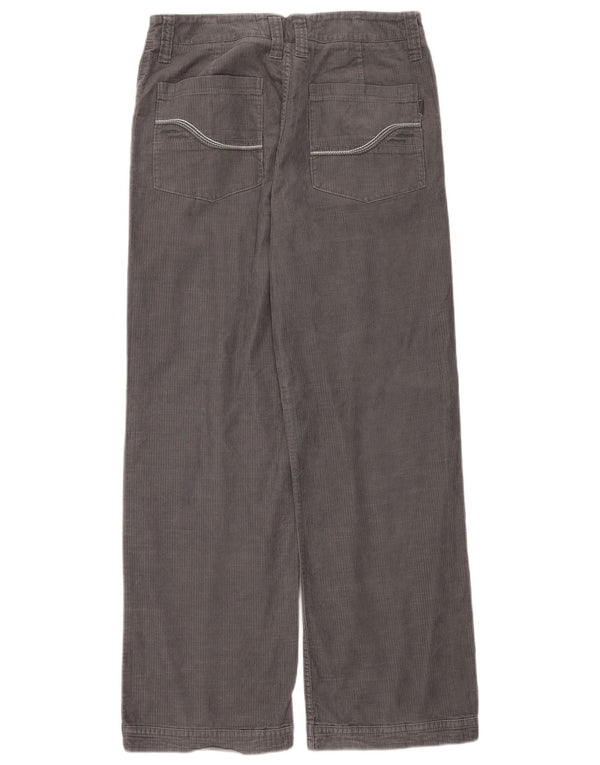 Fat Face Pantalon large en velours côtelé pour homme W34 L34 Gris Coton