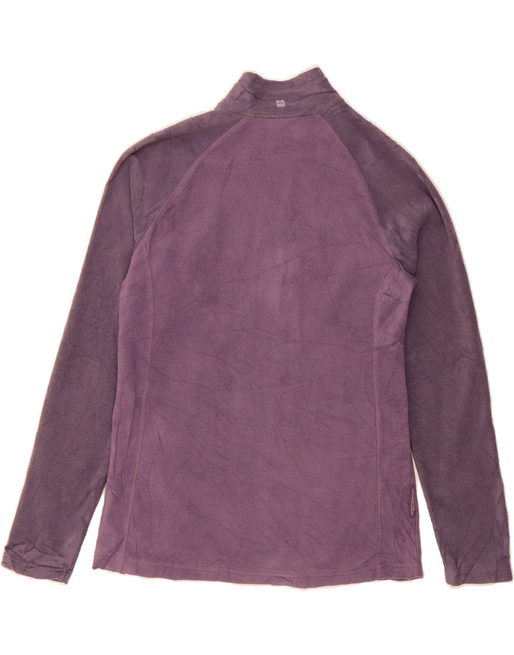 MOUNTAIN WAREHOUSE Womens Fleece Jacket UK 12 Medium  Purple Colourblock Vintage Mountain Warehouse and Second-Hand Mountain Warehouse from Messina Hembry 