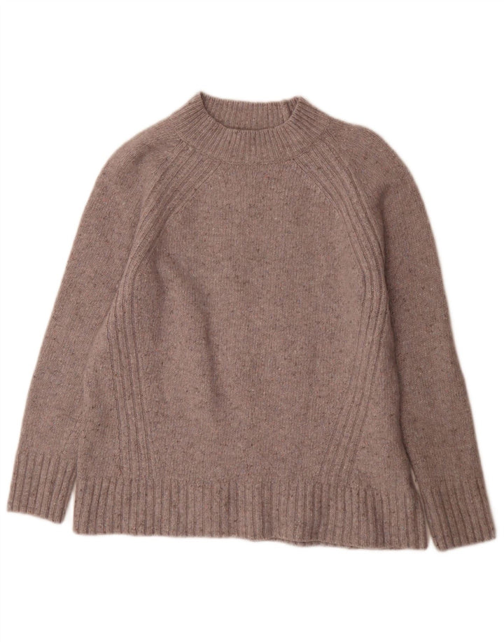 Maglione maglione collo alto da donna White Stuff UK 14 Grande grigio chiazzato