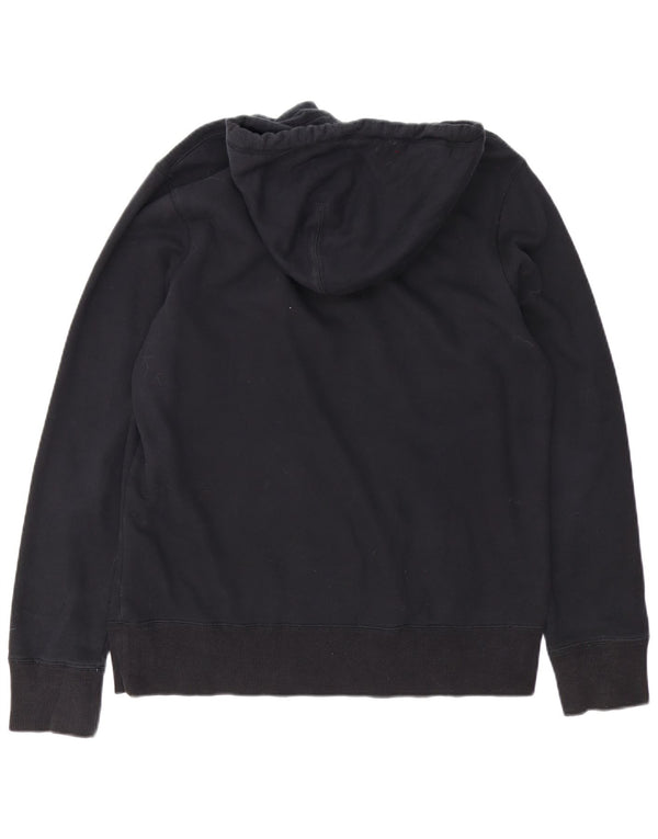 Nike Mens Graphic Hoodie Jumper Medium Black Cotton