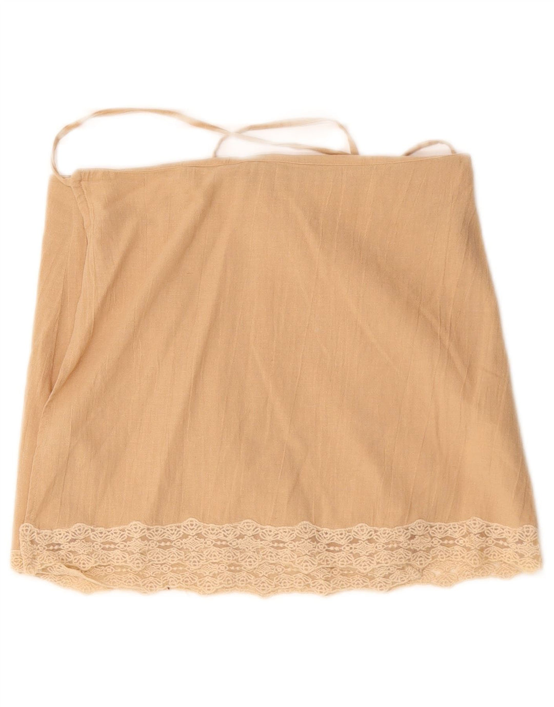 Zara Womens Wrap Skirt Medium W30  Beige Cotton