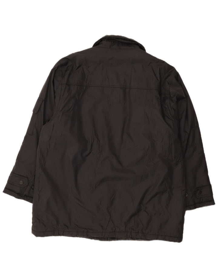 GIANFRANCO FERRE Mens Windbreaker Jacket UK 40 Large Black Polyamide