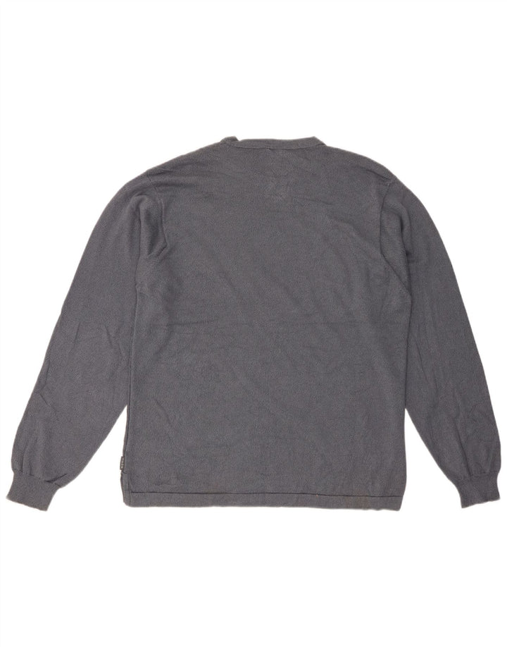 IZOD Herre sweater med rund hals, mellemgrå Argyle/Diamond Bomuld