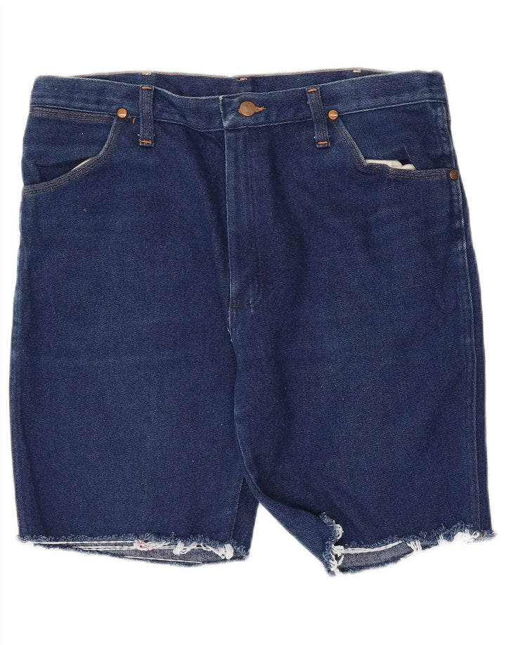 Wrangler Mens W36 Large Navy Blue Cotton