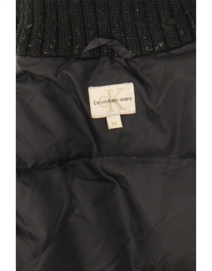 Calvin Klein Jeans Womens Padded Coat UK 14 Medium Black