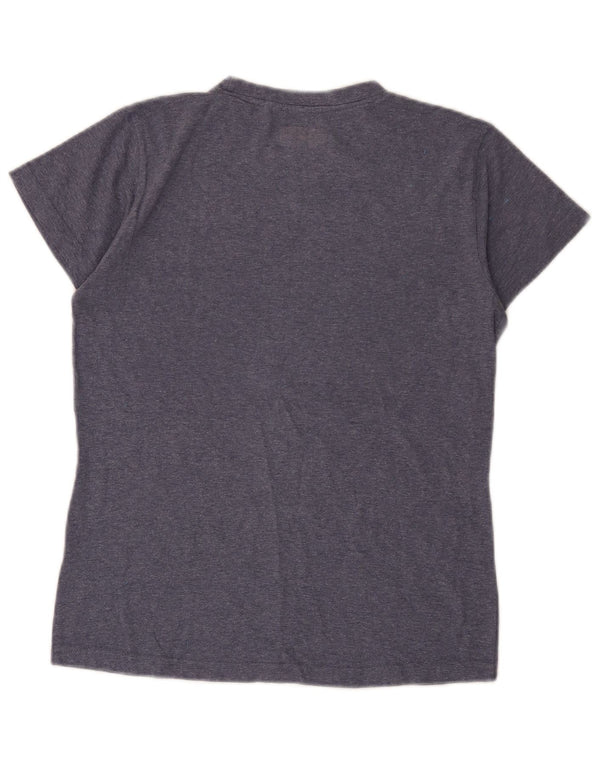 Kappa Γυναικείο γραφικό T-Shirt Top UK 8 Small Purple
