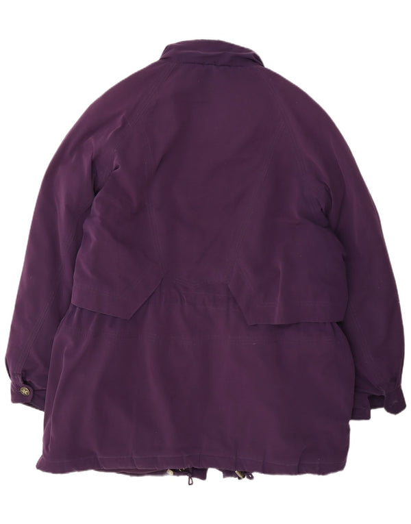 manteau rembourré surdimensionné femme vintage EU 46 XL Polyester violet
