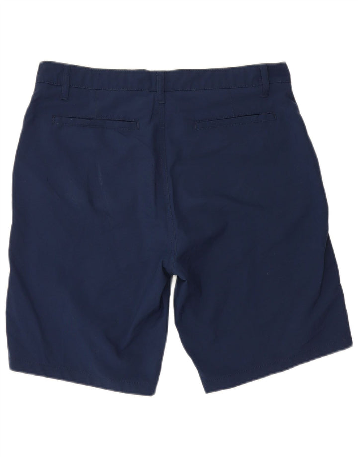 Hurley Mens Chino Shorts W34 Large Navy Blue Polyester