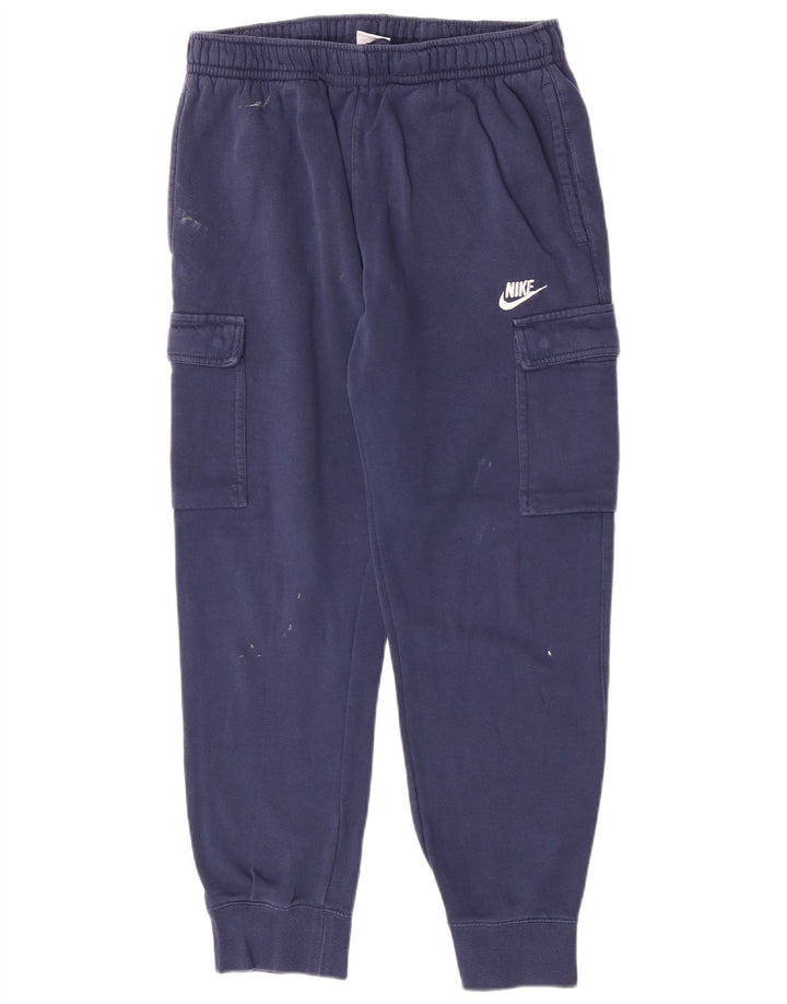 Pantaloni da tuta Nike da uomo Cargo Joggers medi in cotone blu navy