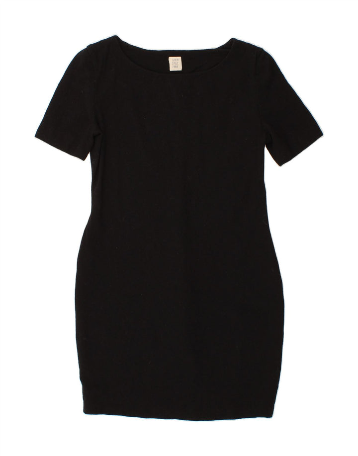 VINTAGE Womens Sheath Dress UK 12 Medium Black Vintage Vintage and Second-Hand Vintage from Messina Hembry 