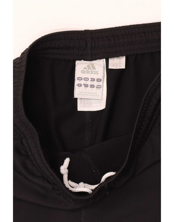 Adidas Womens Sport Shorts UK 12 Medium  Black Polyester