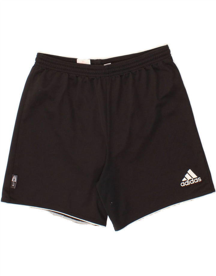 ADIDAS Boys Sport Shorts 13-14 Years  Black Polyester Vintage Adidas and Second-Hand Adidas from Messina Hembry 