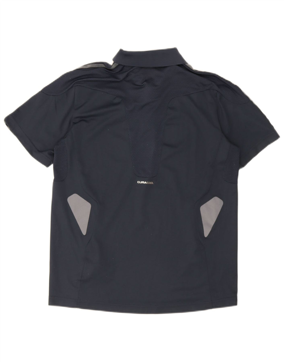 Adidas Mens Climacool Polo Shirt Small Navy Blue Colourblock Polyester