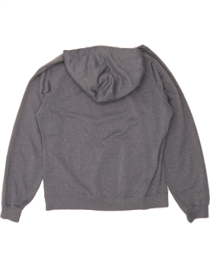UNDER ARMOUR Womens Oversized Hoodie Jumper UK 16 Large Blue Polyester Vintage Under Armour and Second-Hand Under Armour from Messina Hembry 