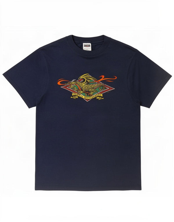 TULTEX Mens Powell Skateboards Street Dragon 1994 T-Shirt Top Medium Blue