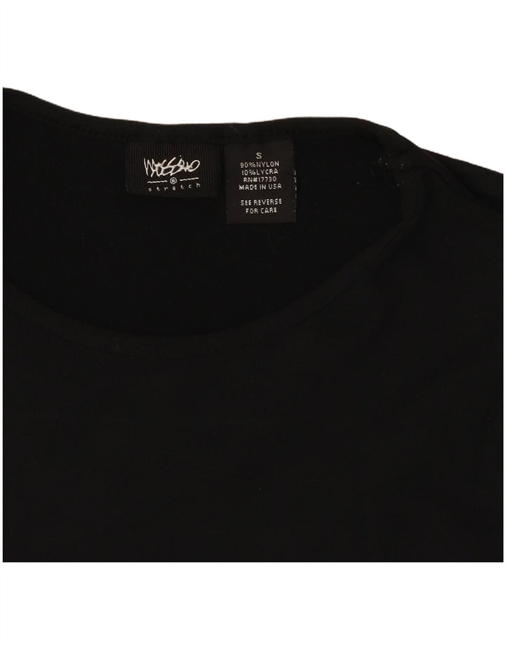 MOSSIMO Womens Vest Top UK 10 Small Black Nylon