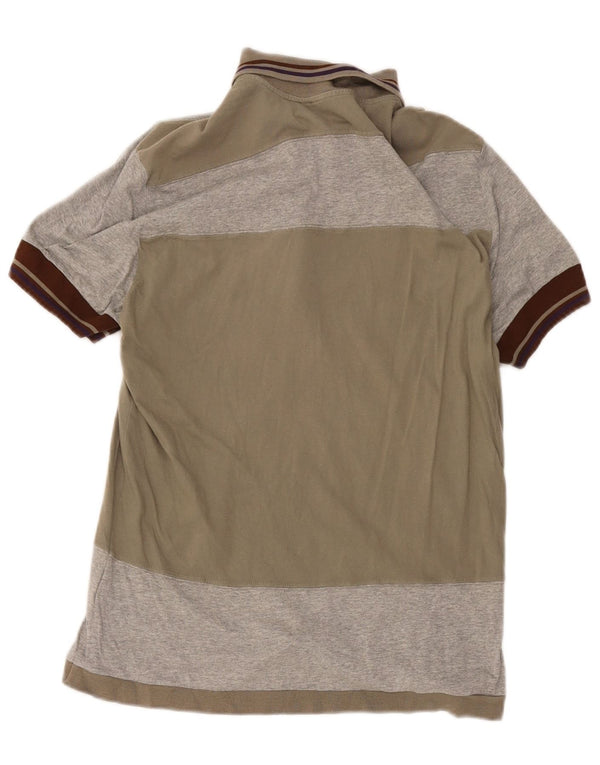 CNC Costume National Polo Homme EU 36 Petit Gris Colorblock