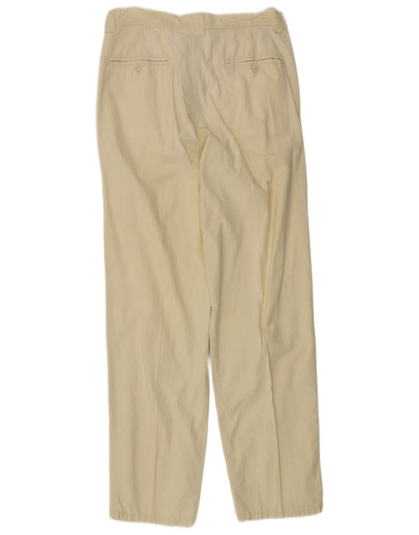 Vintage Damen Chinohose mit Pegged, Größe 46, Größe L, W30, L31, Beige, Baumwolle