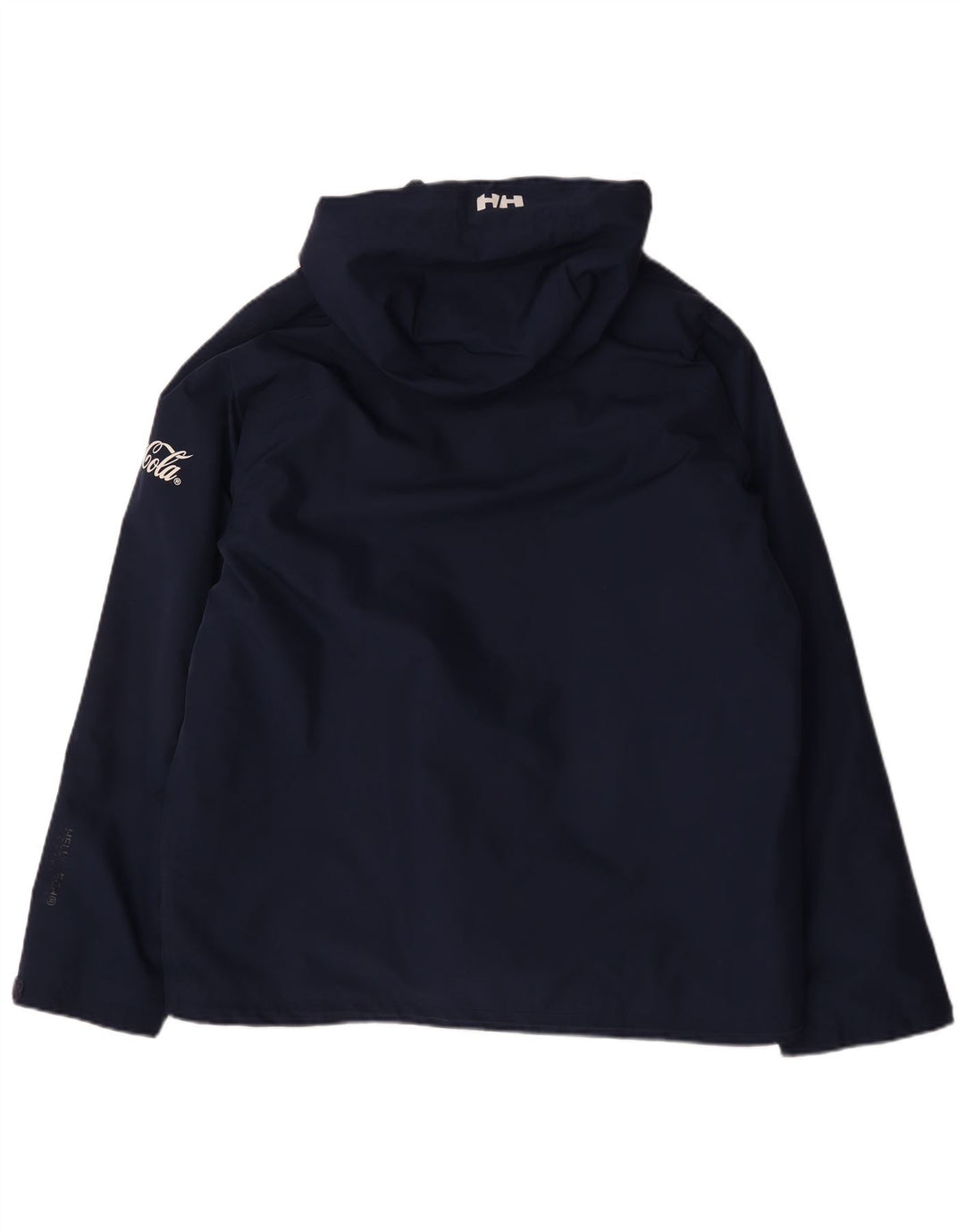 Helly Hansen Mens Hooded Windbreaker Jacket UK 42 XL Navy Blue Polyester