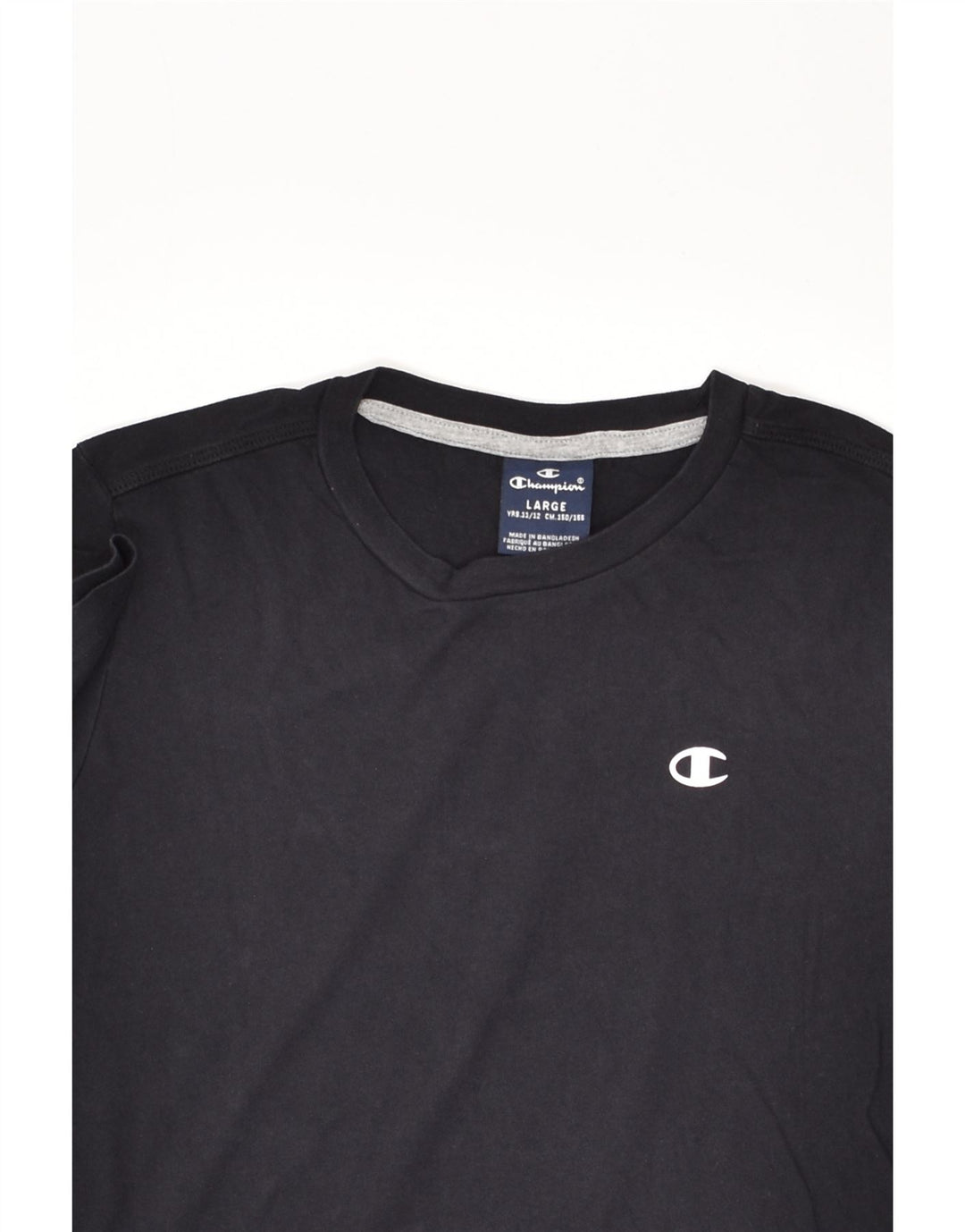 CHAMPION Boys T-Shirt Top 11-12 Years Large Navy Blue | Vintage Champion | Thrift | Second-Hand Champion | Used Clothing | Messina Hembry 