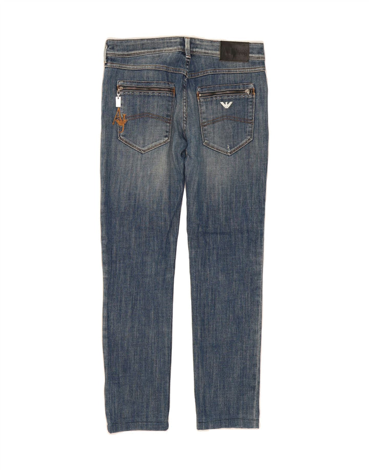 ARMANI Womens Slim Jeans W27 L27  Blue Cotton Vintage Armani and Second-Hand Armani from Messina Hembry 