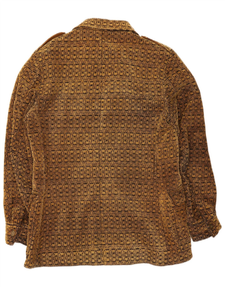 Giacca militare vintage da uomo UK 38 Beige medio geometrico