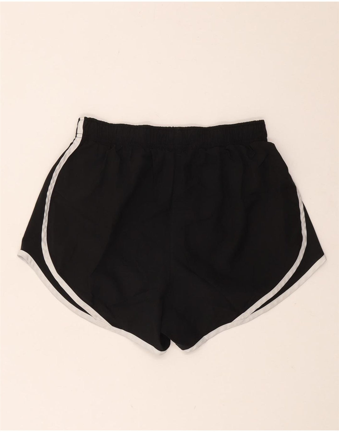 NIKE Womens Sport Shorts UK 8 Small Black Polyester