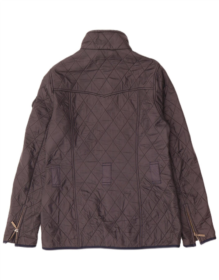 Barbour Veste matelassée pour femme UK 12 Medium Bleu Marine Polyamide