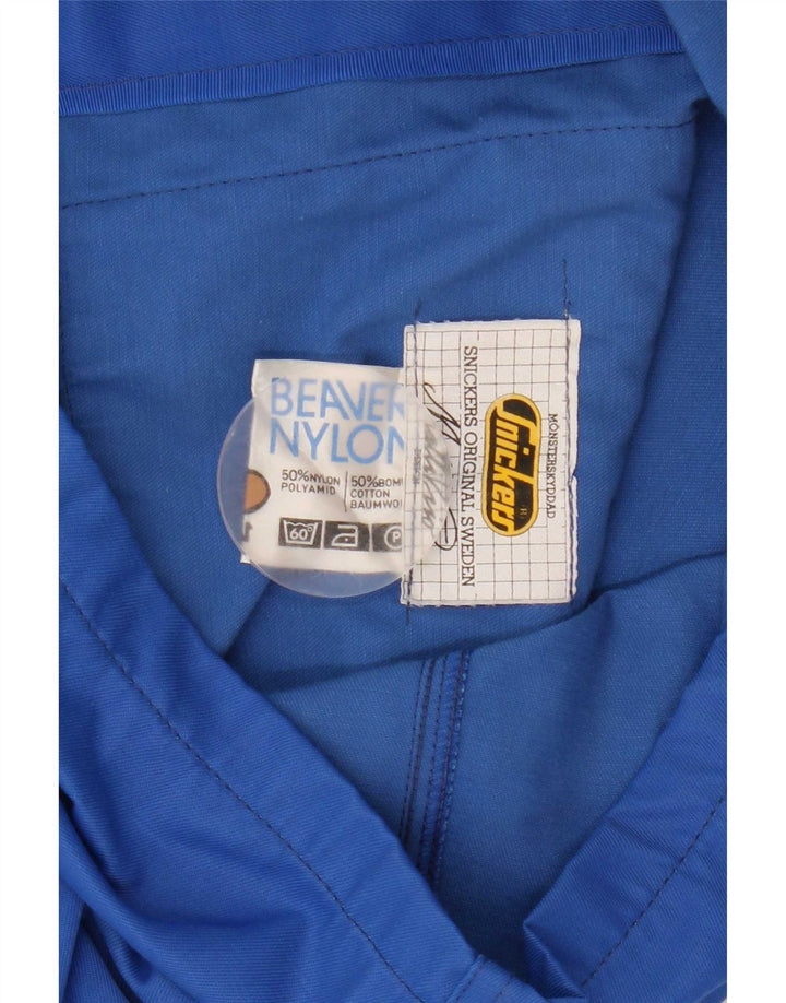 Snickers Womens Crop Bomber Jacket IT 48 XL Blue Nylon