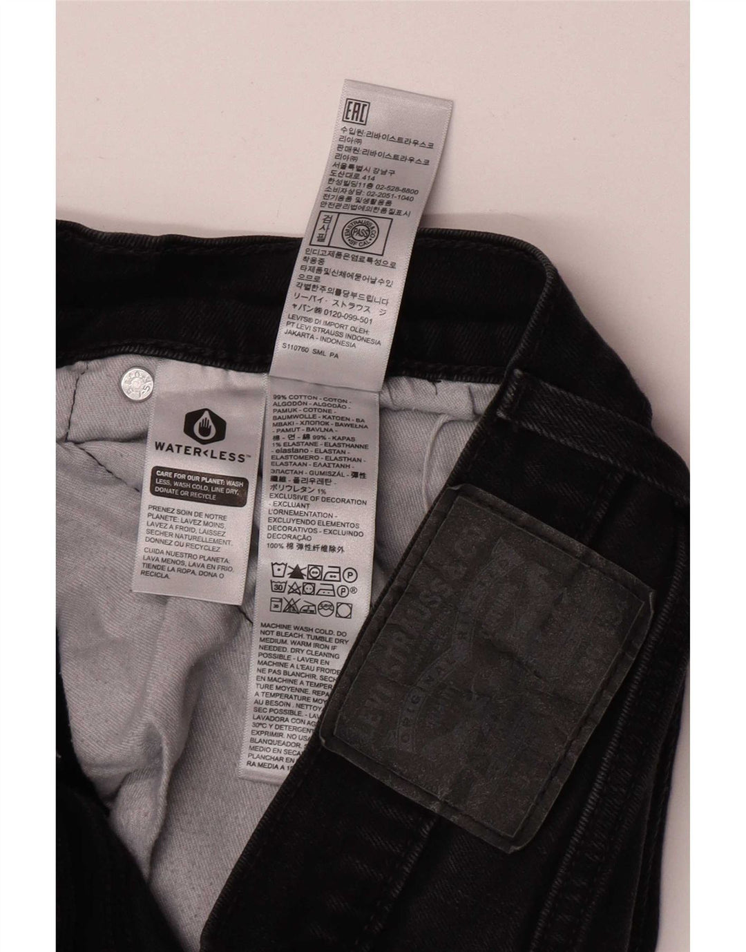 Jeans Levi's Uomo 511 Slim W36 L34 Cotone Nero