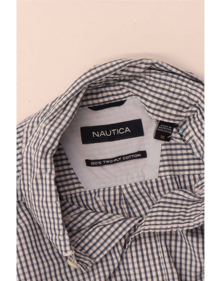 Nautica férfi ing közepes kék gingham pamut