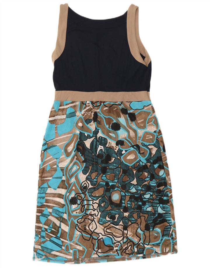Sandro Ferrone ženska plašt haljina UK 12 srednje višebojnih geometrijskih dimenzija