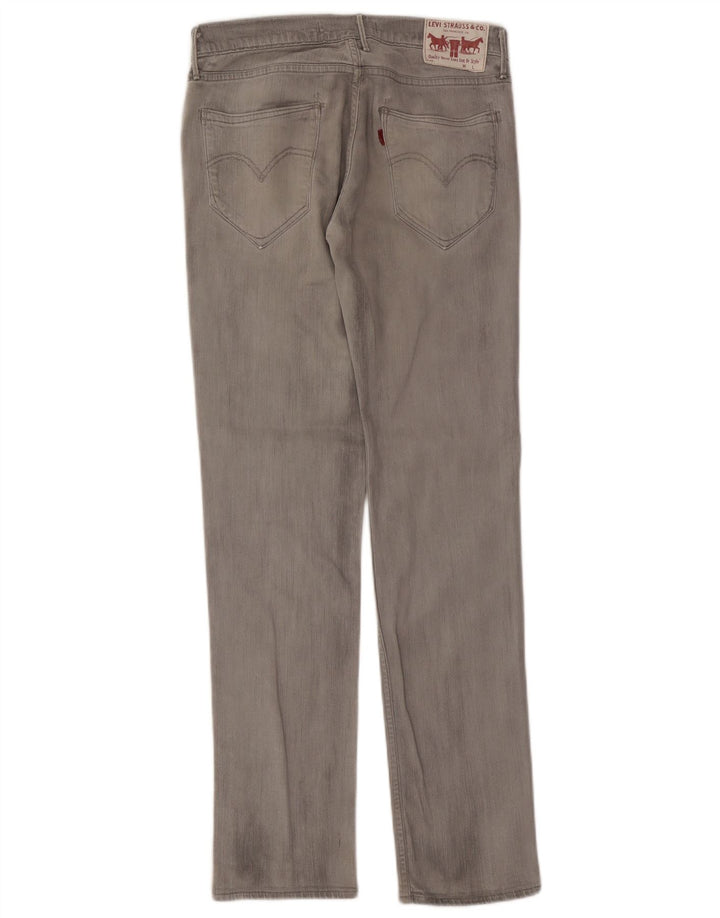 Levi's Womens 519 Slim Jeans W30 L32 Grey Cotton