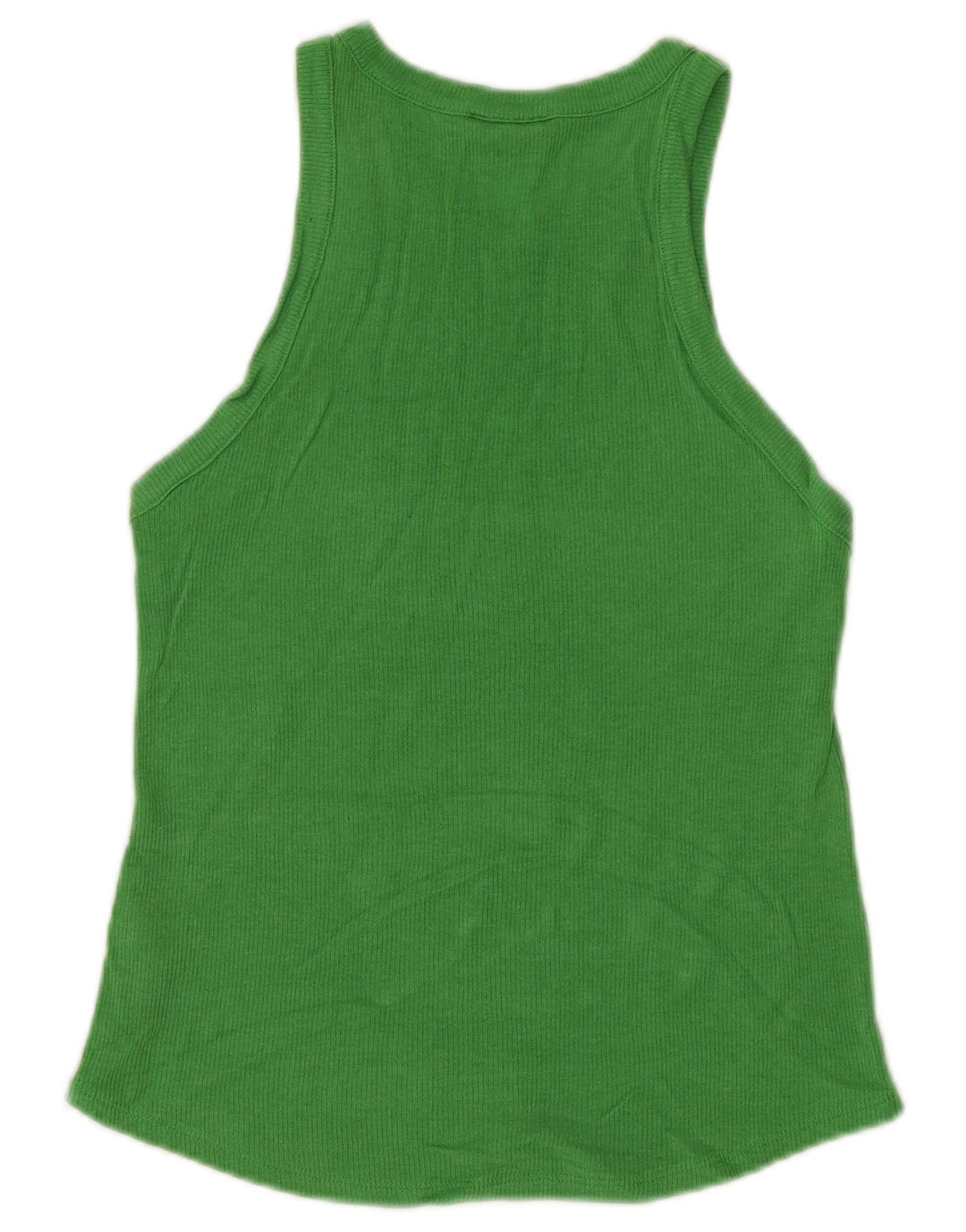 Massimo Dutti Womens Vest Top UK 12 Medium Green Lyocell